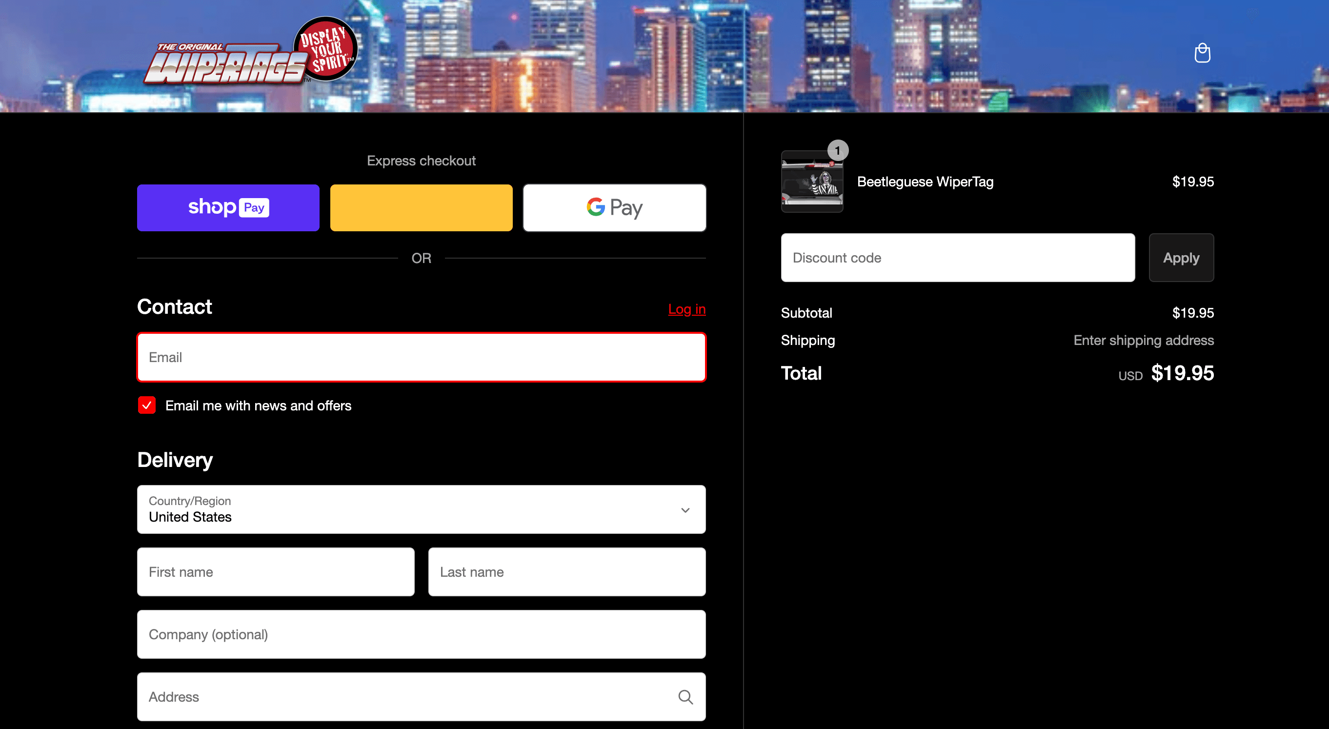 How to apply WiperTags coupon code